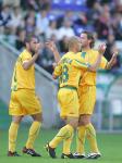 La joie des nantais lors du but contre CORK le 19 juillet 2004